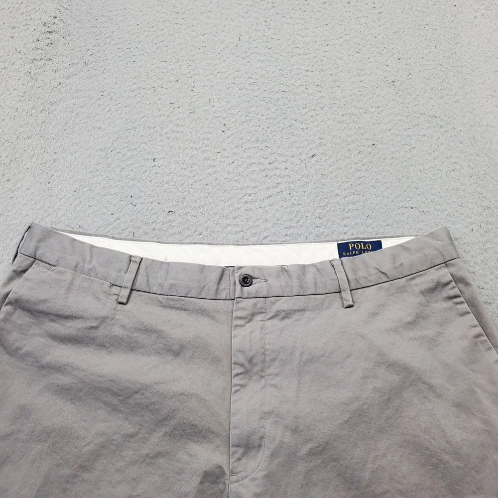 Polo Ralph Lauren Chino Pants Mens 40/30 Gray Stretch Classic Fit Straight Leg